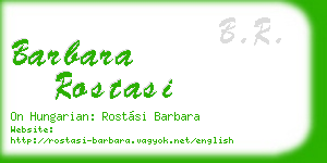 barbara rostasi business card